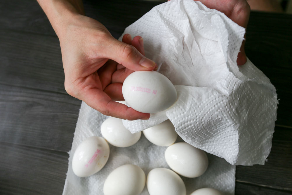 Photo of drying eggs