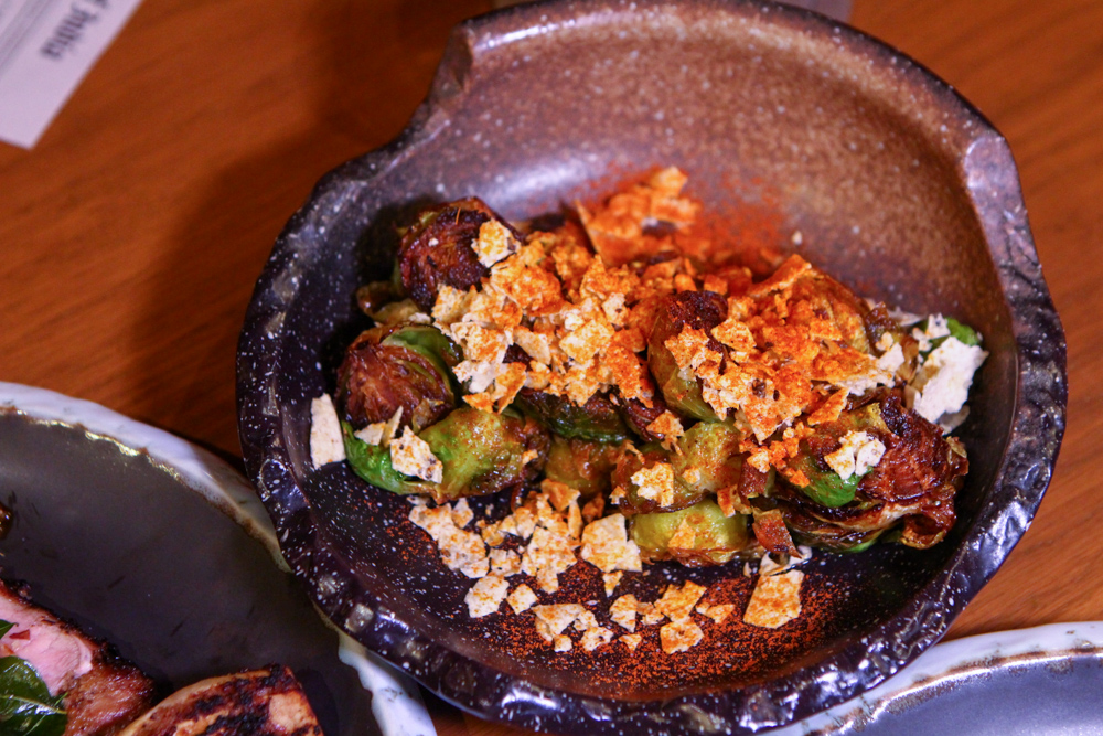 Image of tawa fried brussel sprouts 