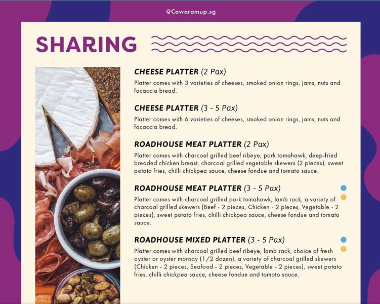 image of cowaramup's sharing platter menu