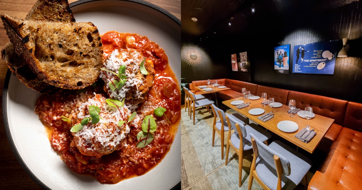 collage of dish and interior