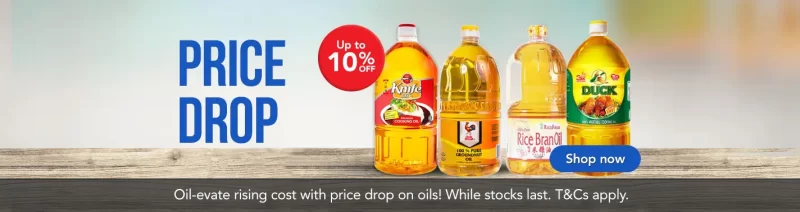 FairPrice Oil Price Drop Web Banner