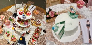 A picture of an afternoon tea set candle, and a 2kg cake candle