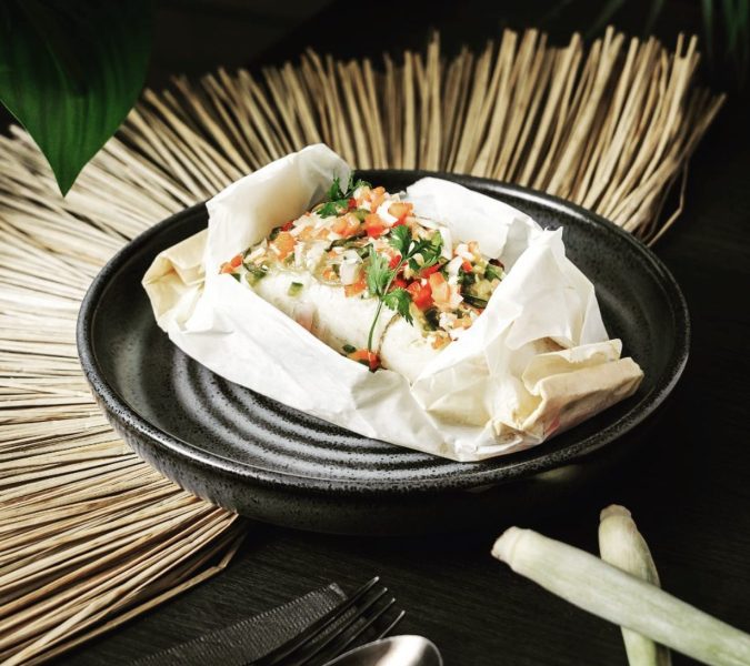image of le bliss kitchen's asian sea bass en papillote