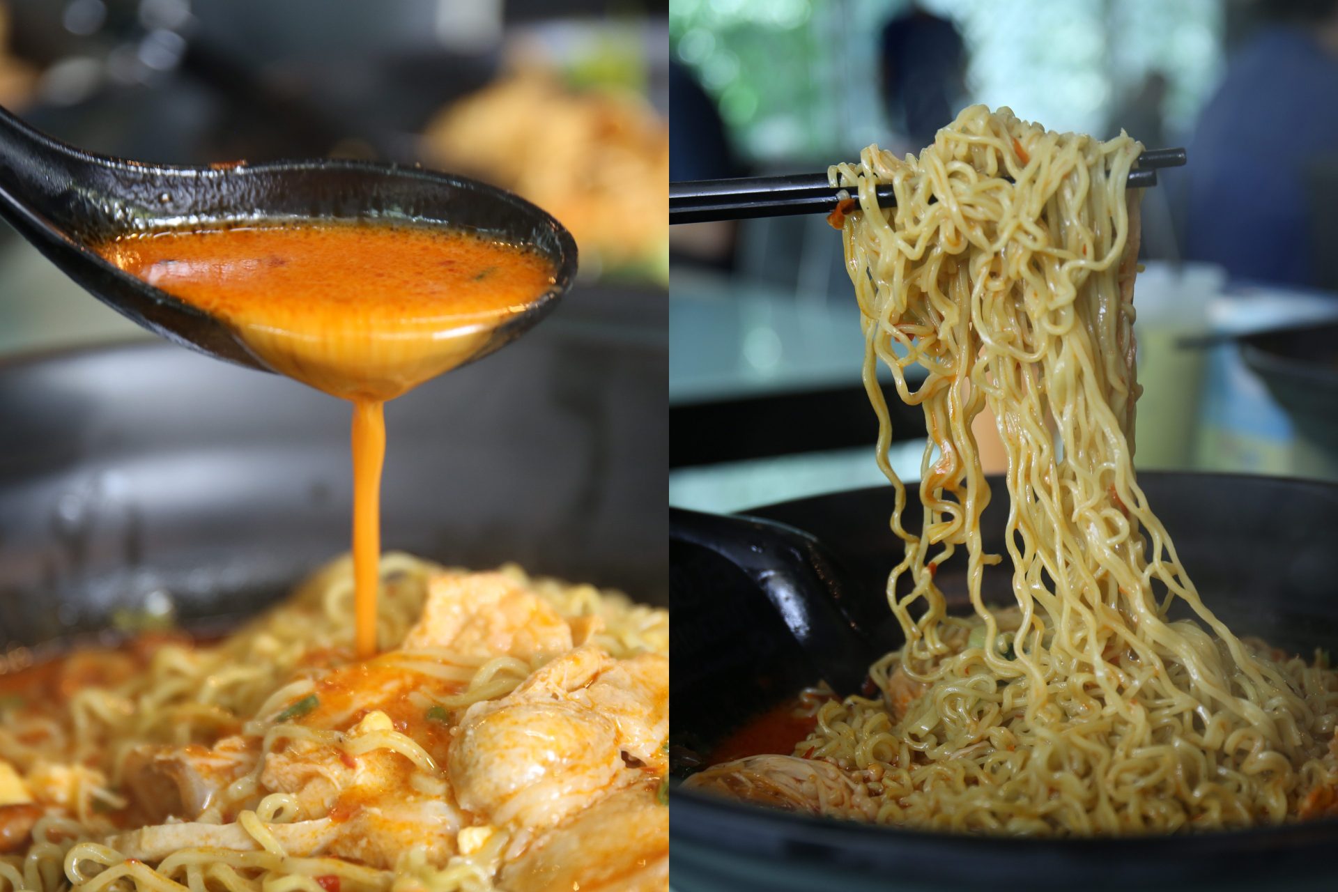 A Hot Hideout - collage of food
