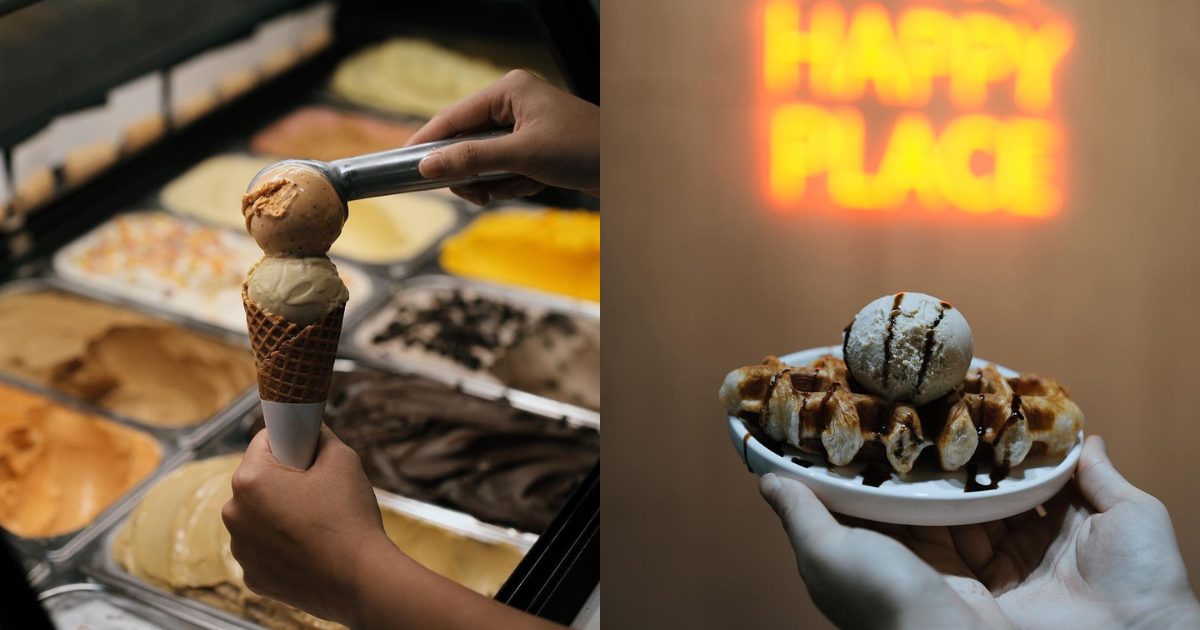 Avolato - A picture of their waffle cone and croffle