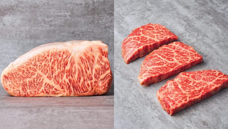 king of wagyu - different cuts of meat