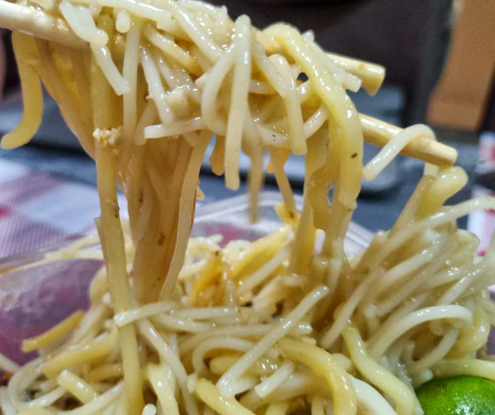 Hokkien noodle - close up of noodles