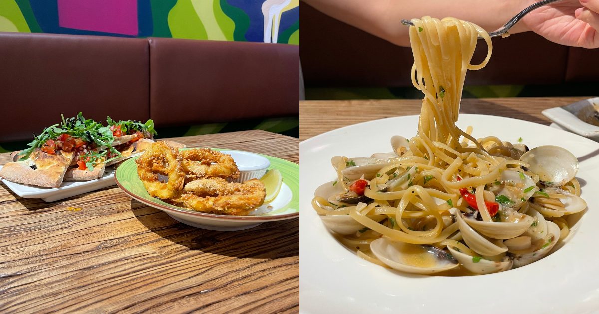 PizzaFace - A photo of their starters and the Congolese pasta