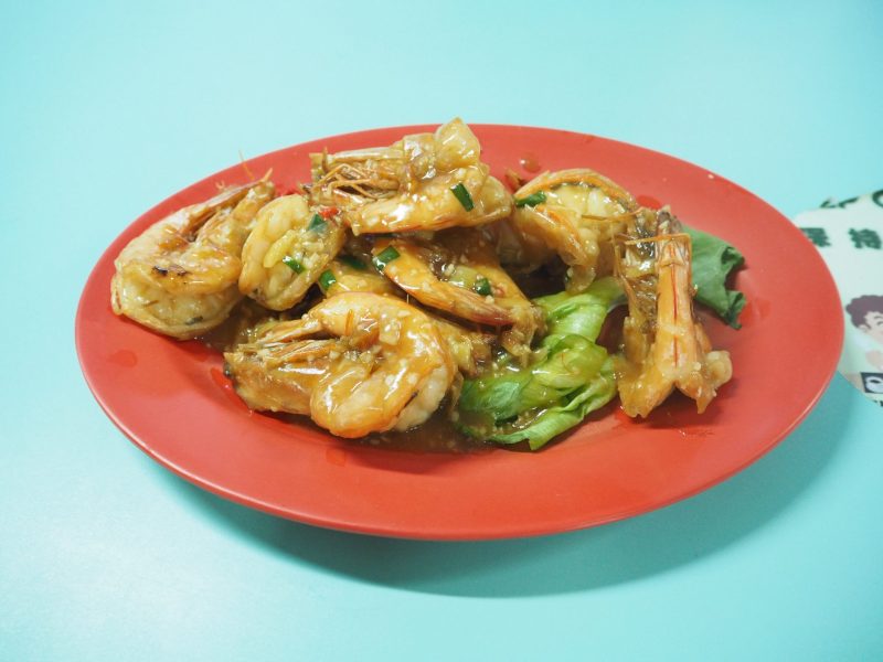 Woh Hup - A picture of Fried Prawns with Special Garlic Sauce
