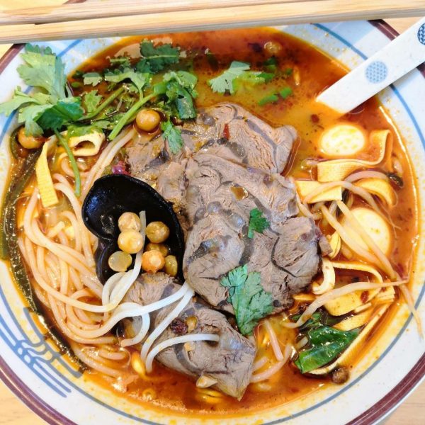 NTU Listicle - A picture of spicy beef noodles from Xiao guan zi