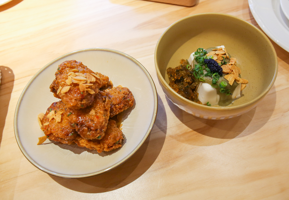 well collective - mid wings and torched pitan tofu