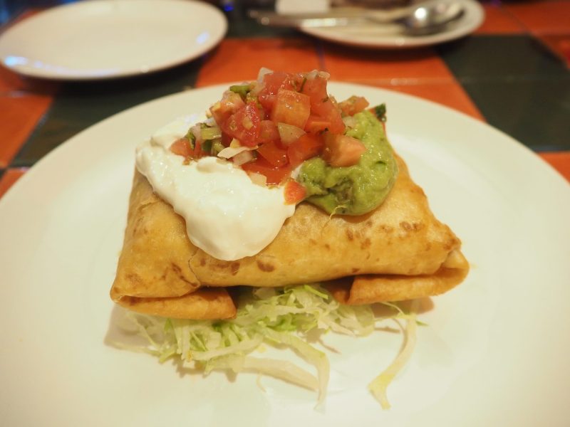 Cha Cha Cha - A picture of pulled pork chimichangas