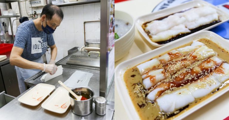Sing Lung HK Cheong Fun - chef and plain cheong fun