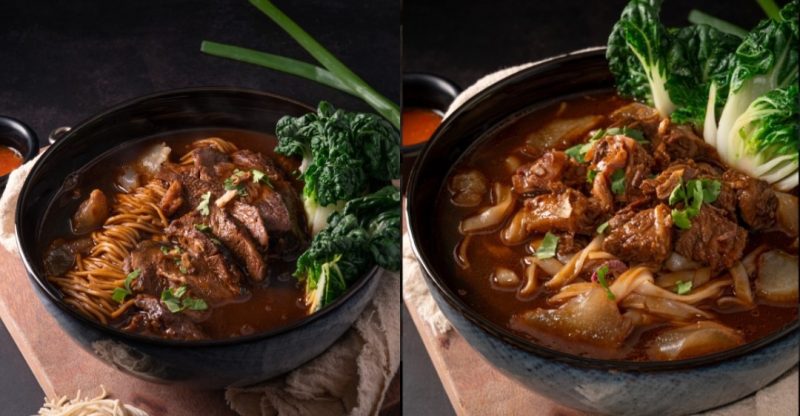 tok tok beef soup - noodle choices