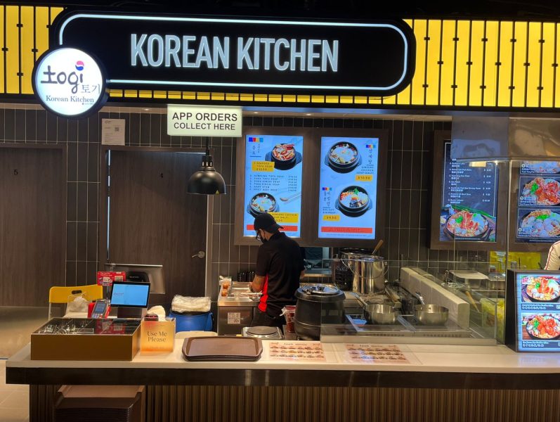 jem kopitiam food hall - korean food stall