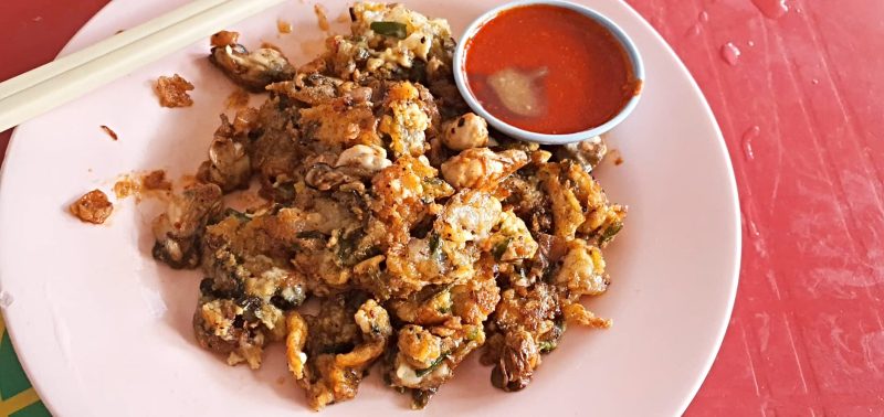 Hawker - oyster omelette 