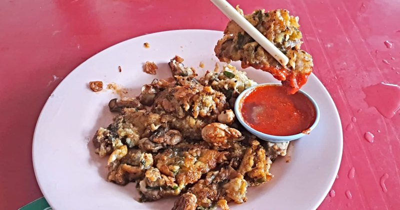 Hawker - Oyster omelette
