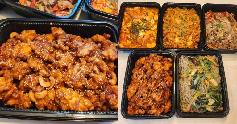 halal korean - table of dishes