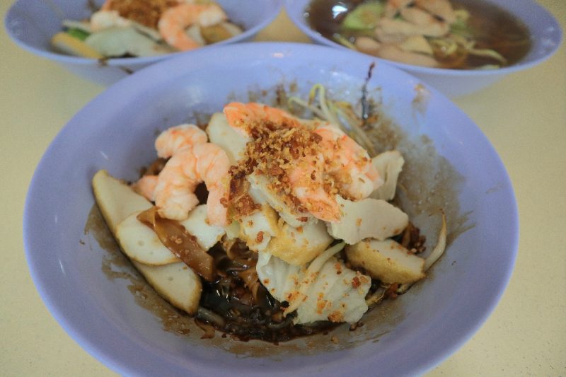 chin choon prawn noodle - prawn noodle dry