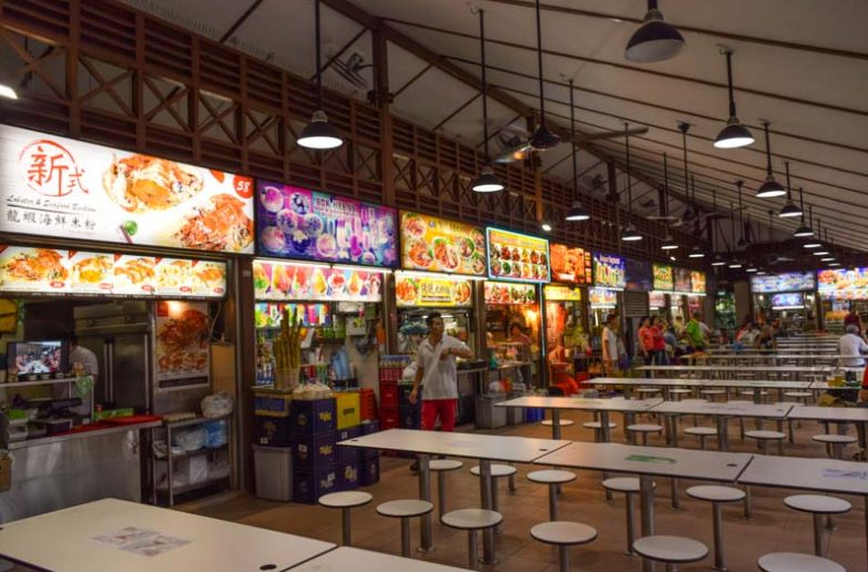 newton food centre - stalls