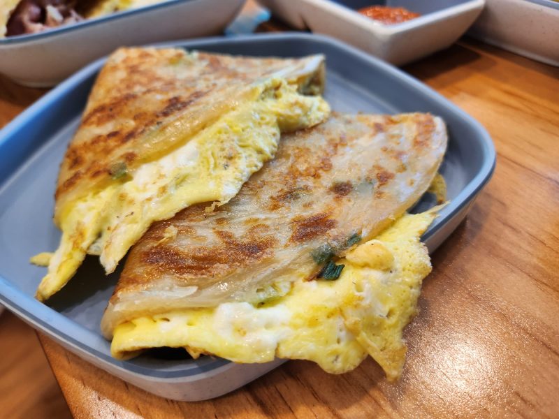 true breakfast - scallion pancake with egg