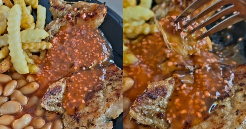 worst western - pork chop with sauce