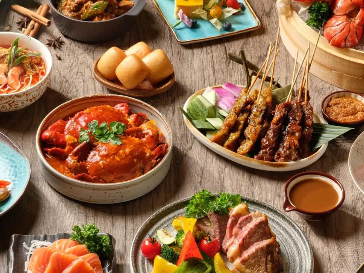best hotel buffets - atrium restaurant buffet spread