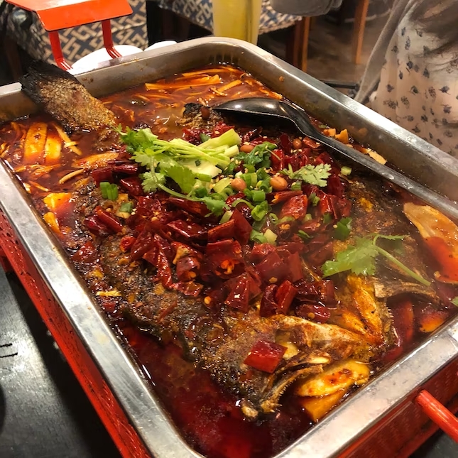 bugis food guide - chong qing grilled fish