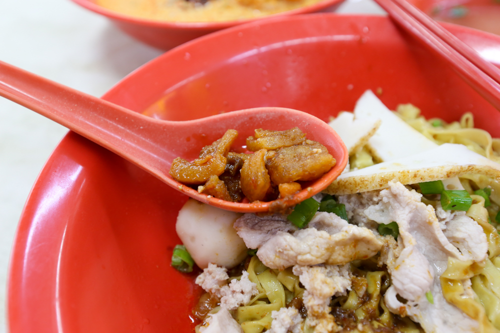 Sheng Ji Fishball Noodle 04 - lard