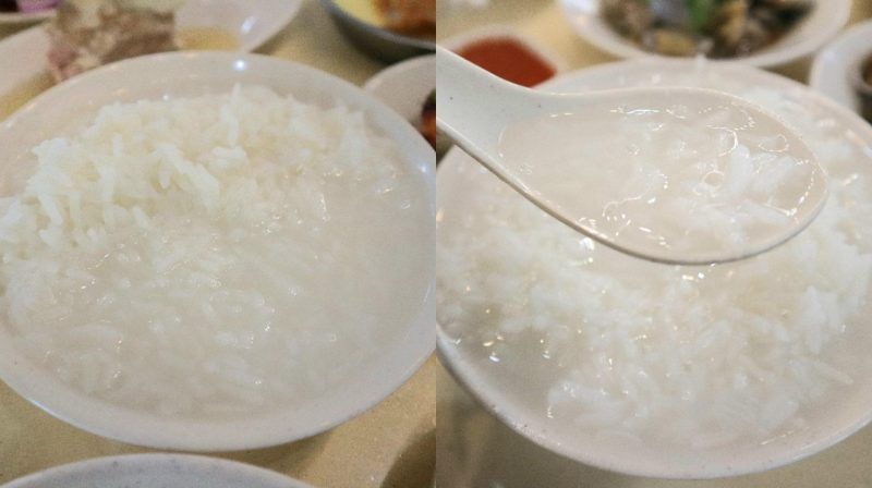 lao ye teochew porridge - closeup of rice