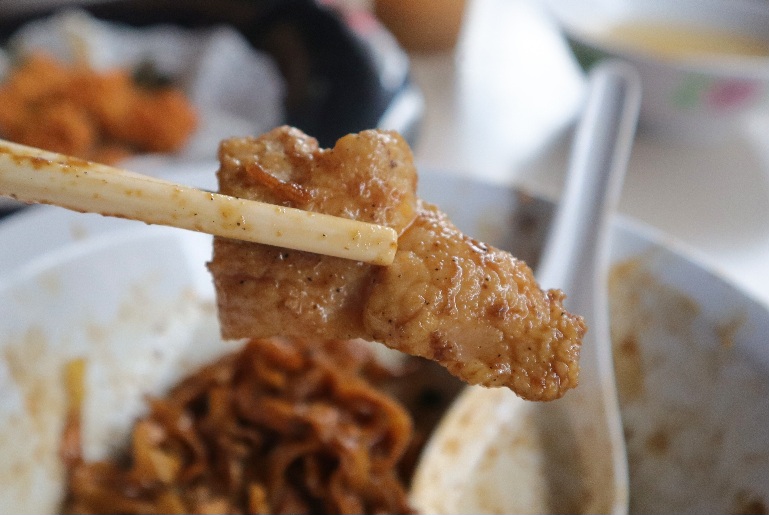 wang jia wang - closeup of pork