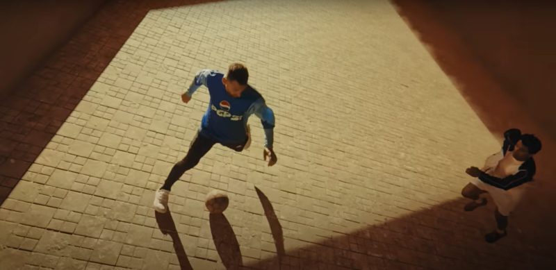 Pepsi Nutmeg Royale - Messi kicking