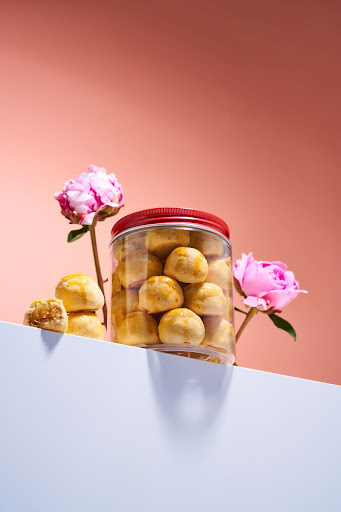 snacks - pineapple tarts in jar