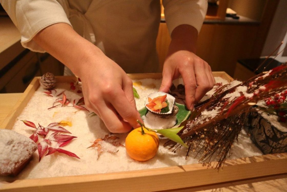 sushi katori - appetiser plating
