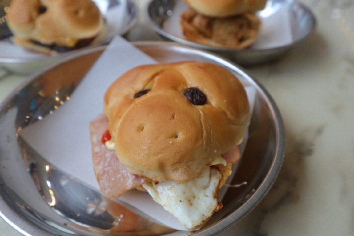 seng huat coffee house - ham egg bun