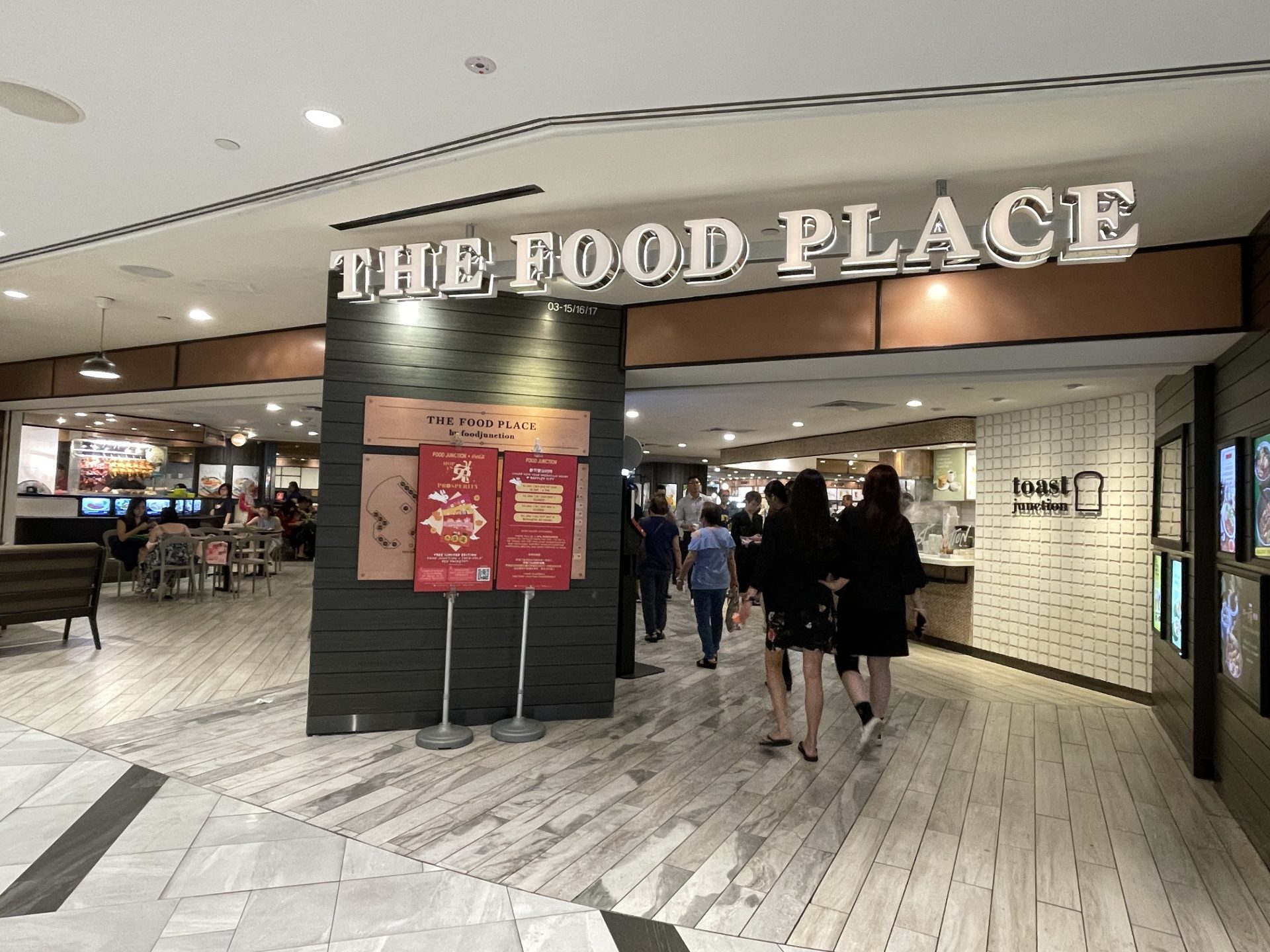 raffles city 9 - the food places