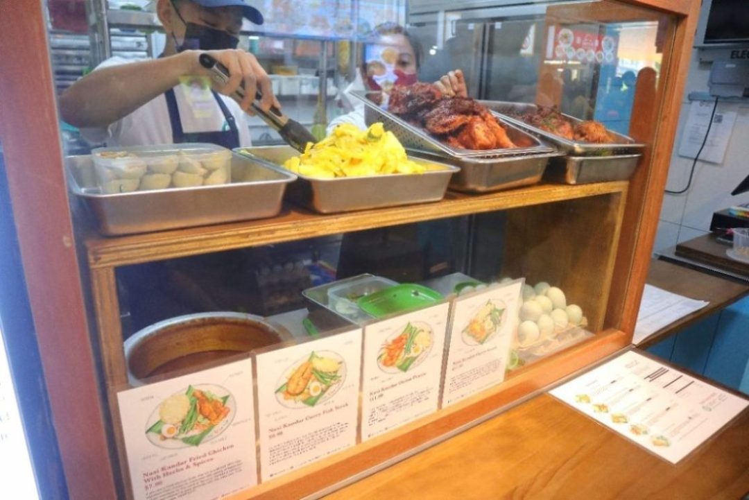 coco rice punggol - stall display