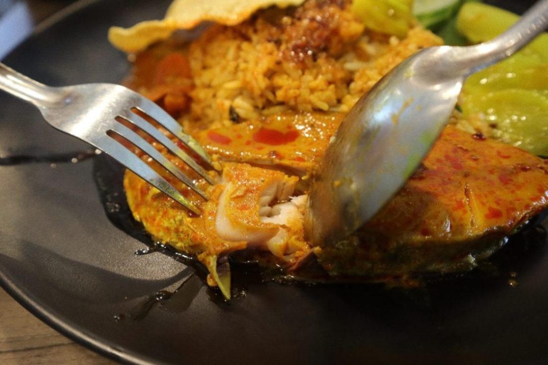 coco rice punggol - curry fish closeup