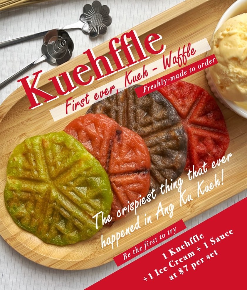 The Ang Ku Kueh Hut - Kuehffle promotional poster