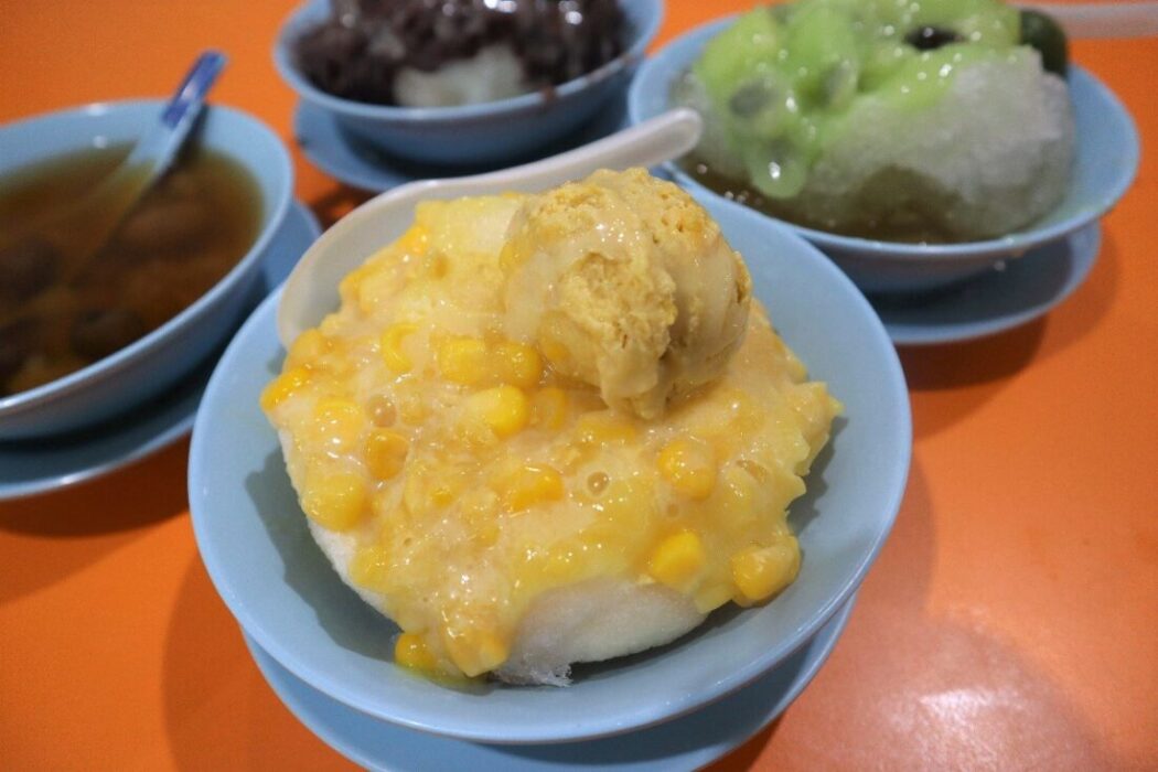 jin jin dessert - corn durian
