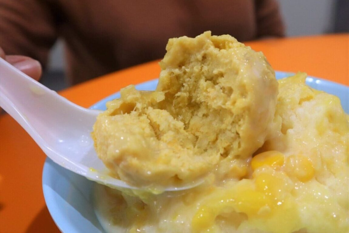 jin jin dessert - durian closeup