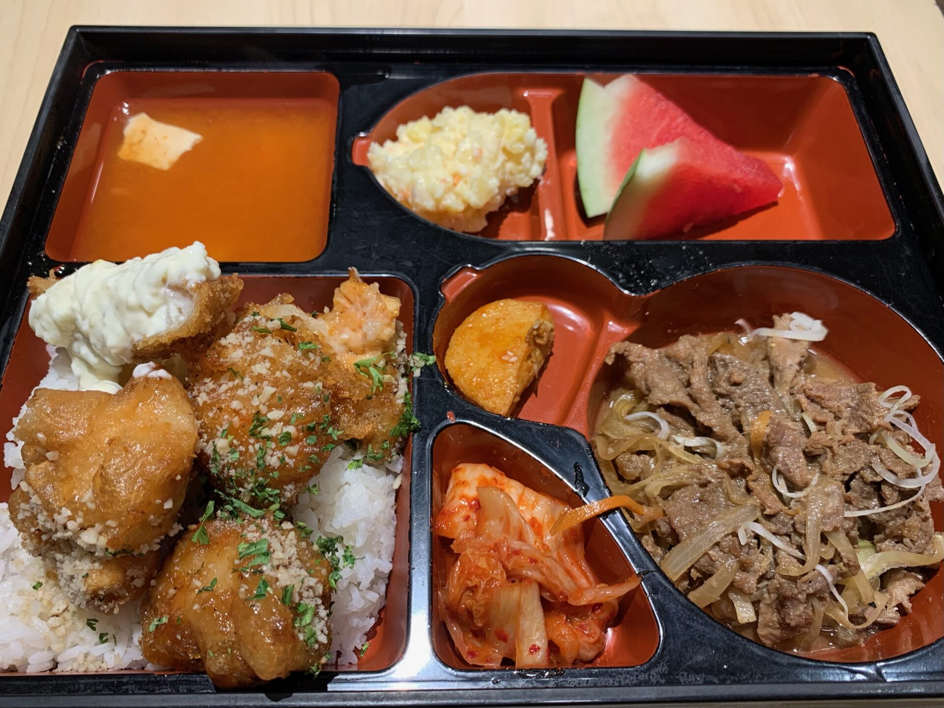 Dodo Korea - Bento tray of food