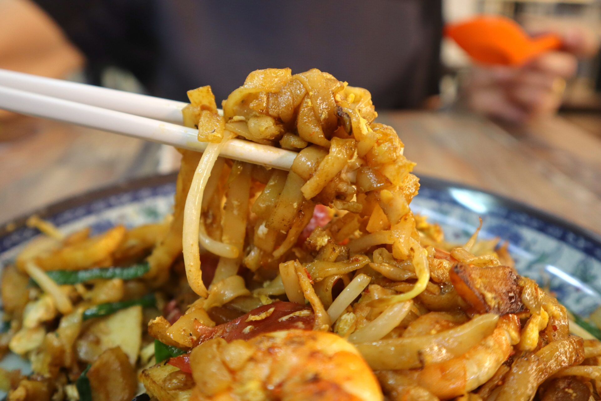 traditional penang cuisine - kway teow closeup