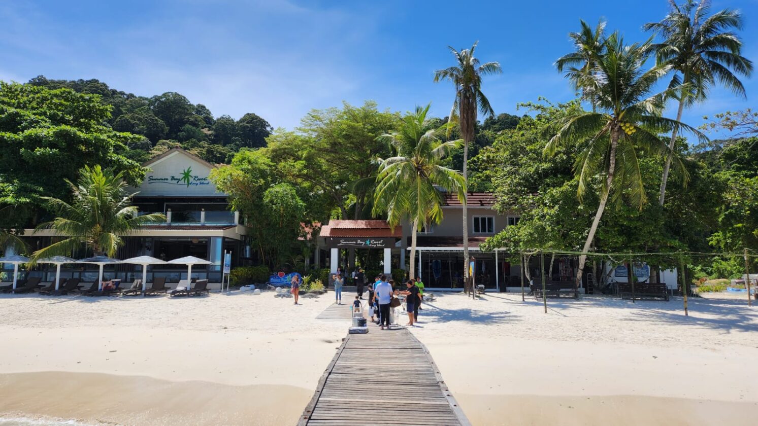 Summer Bay Resort Lang Tengah: Swim with turtles in glowing blue waters