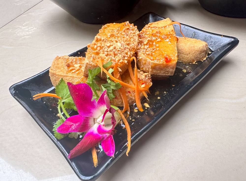 hong xing li hainanese chicken rice - thai style tofu