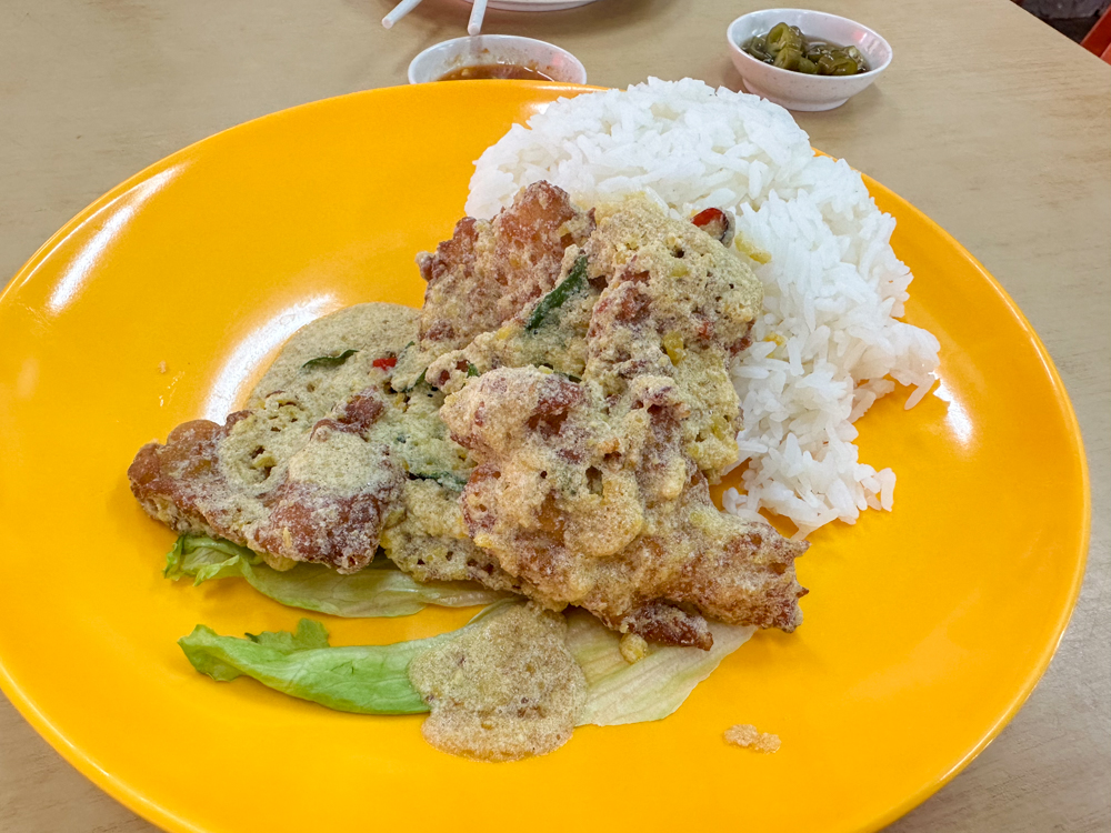wees family coffee shop - salted egg yolk pork ribs