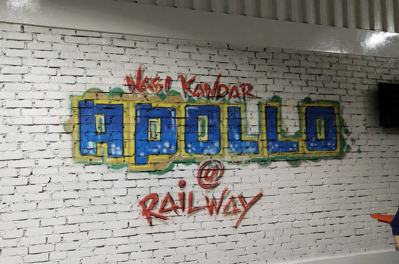 Nasi Kandar Apollo - Mural of store name