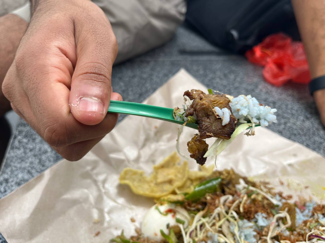 photo 6131735512566838688 y Nasi kerabu mek - Daging kunyit