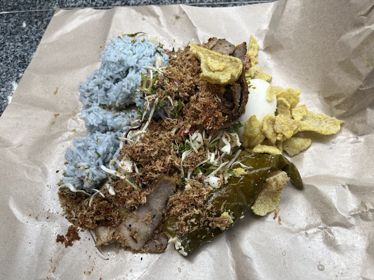 photo 6149985528687211877 y Nasi Kerabu Mek - Close up