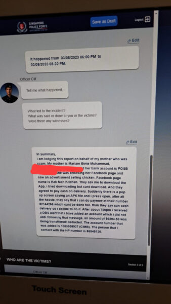 fake fried chicken scam - police report